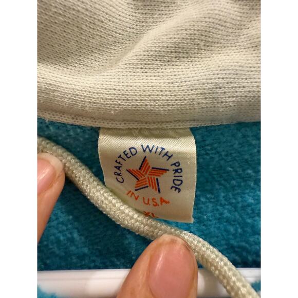 Monterrey 1988 Vintage White & Blue Pullover Sweater XL Made in USA - Picture 4 of 8